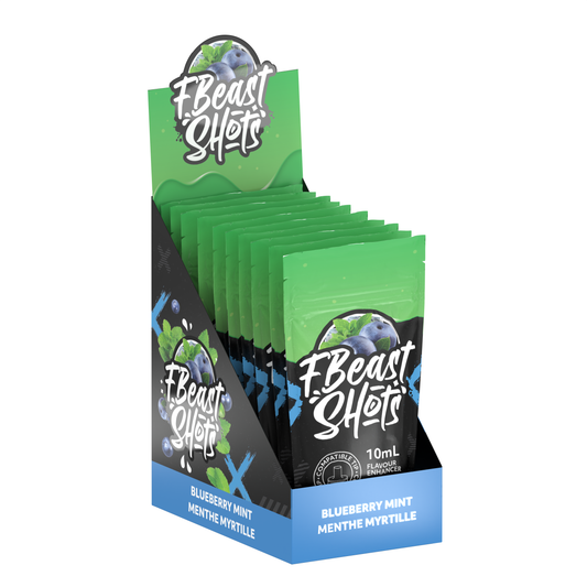 F Beast Shots - Menthe Myrtille (10 bouteilles/carton)