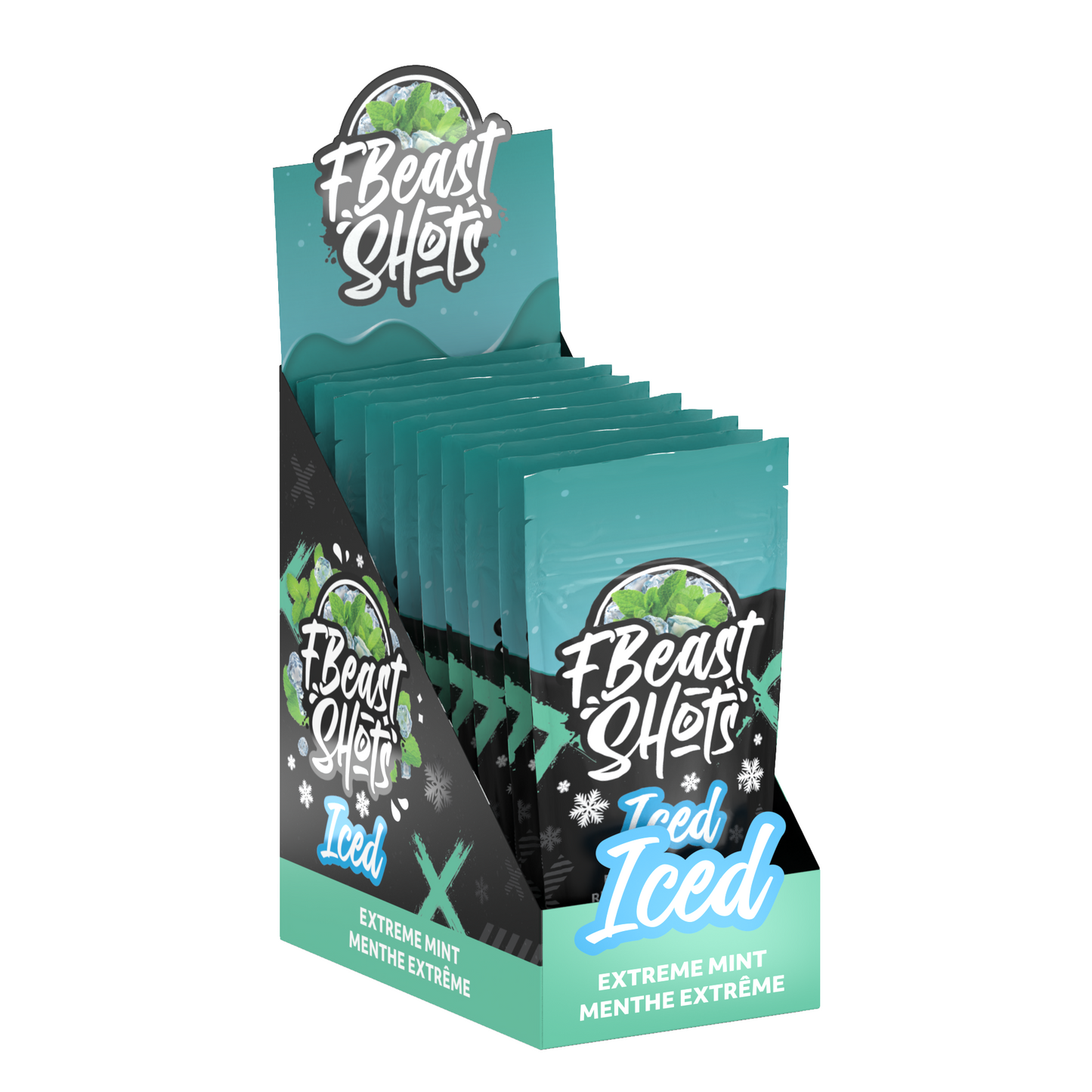 F Beast Shots - Menthe extrême Glacé (10 bouteilles/carton)