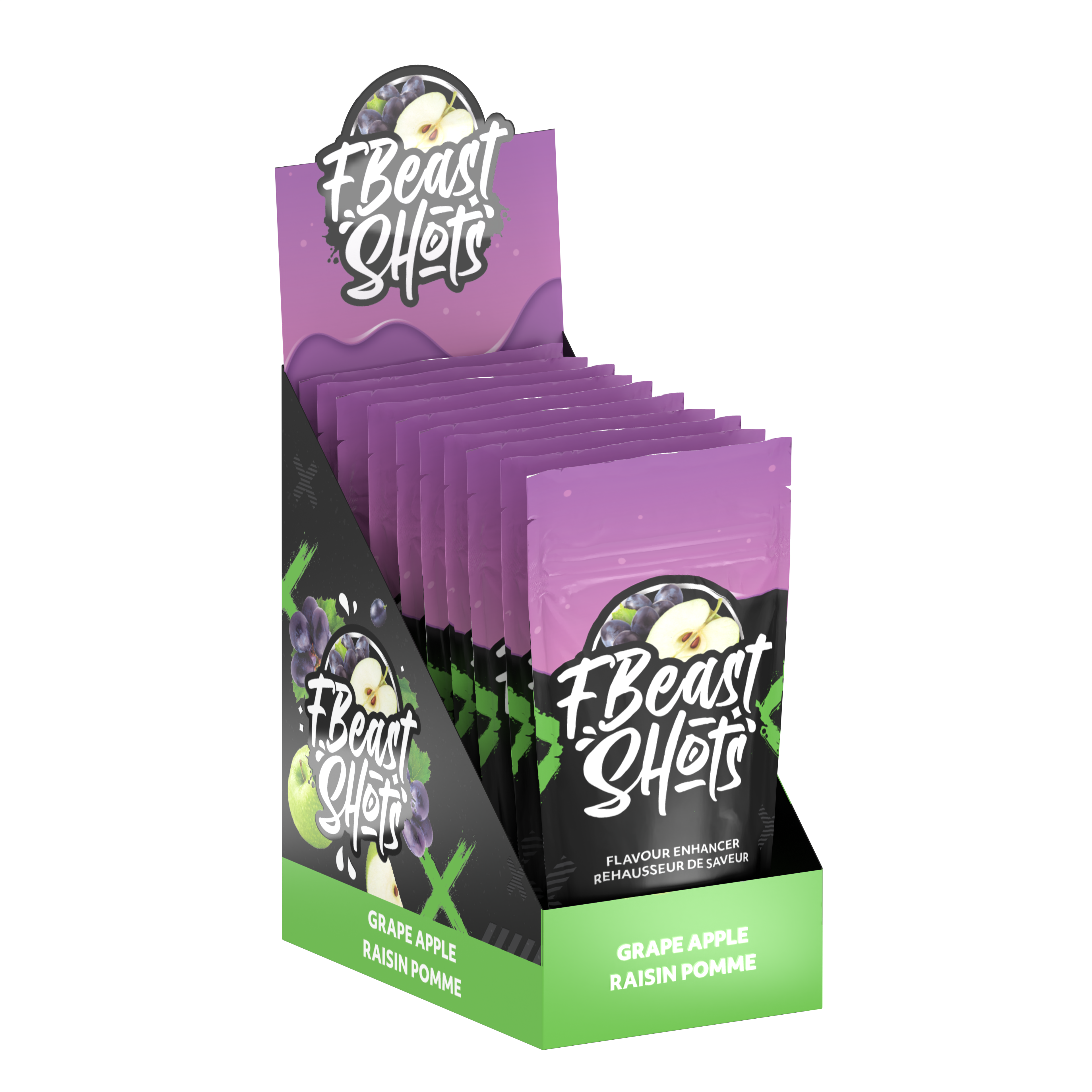 F Beast Shots - Raisin Pomme (10 bouteilles/carton) – Flavour Alchemy