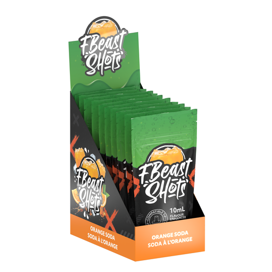 F Beast Shots - Soda à l'orange (10 bouteilles/carton)