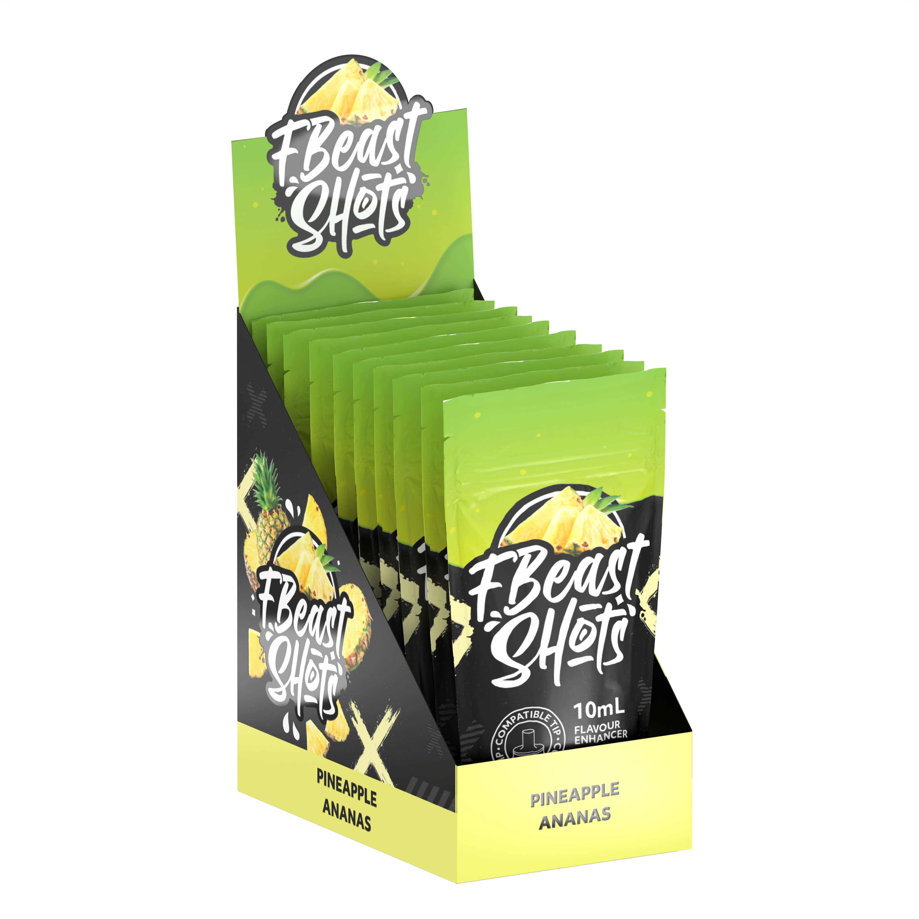 F Beast Shots - Ananas (10 bouteilles/carton) – Flavour Alchemy