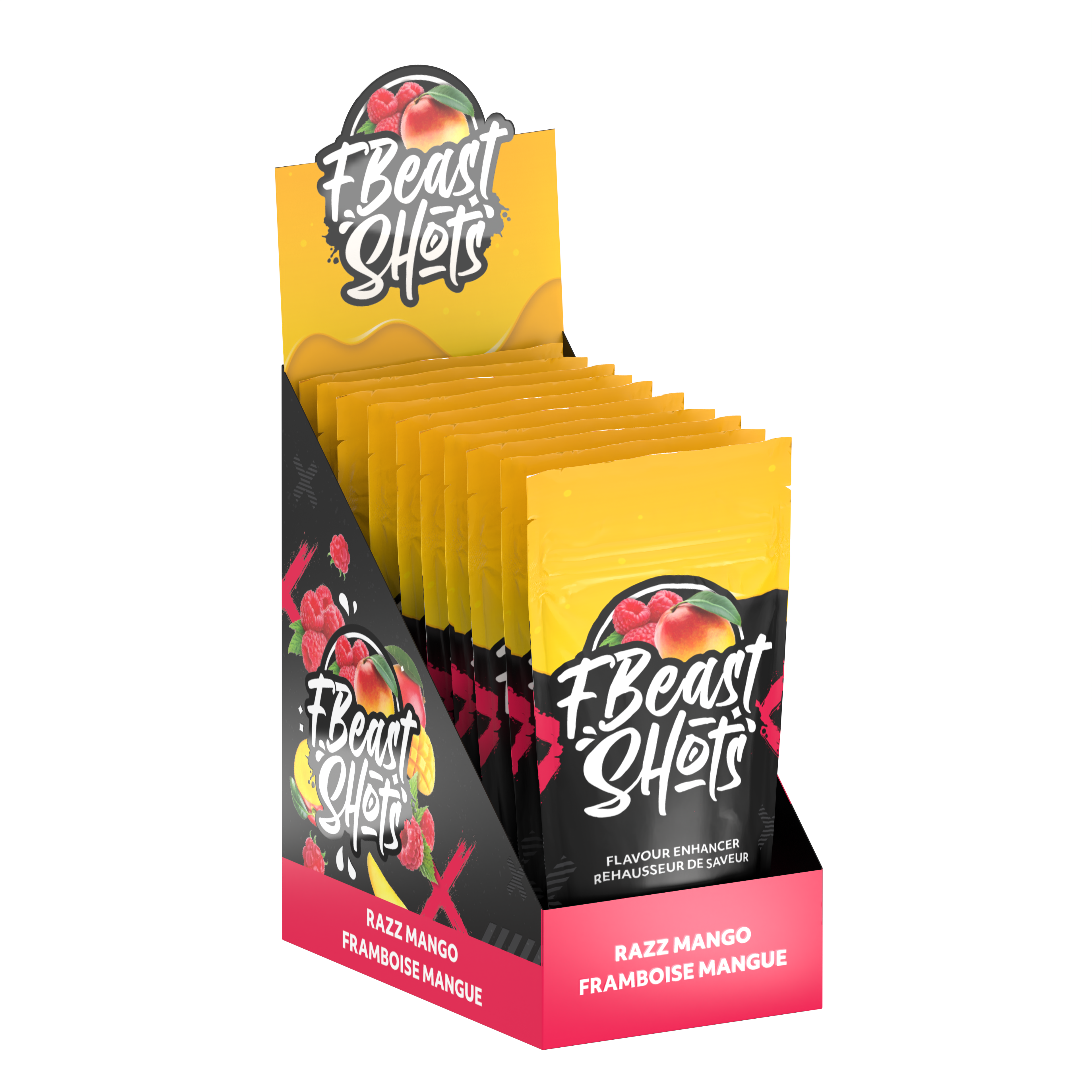 F Beast Shots - Framboise Mangue (10 bouteilles/carton) – Flavour Alchemy