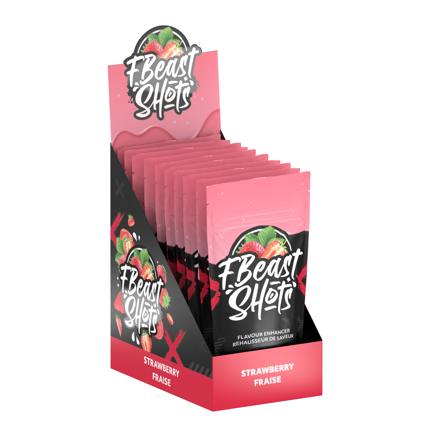 F Beast Shots - Fraise (10 bouteilles/carton)