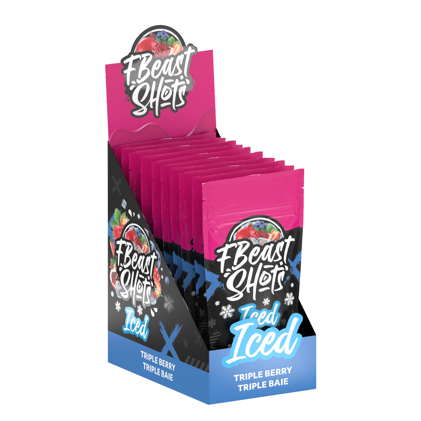 F Beast Shots - Trois baies Glacé (10 bouteilles/carton)