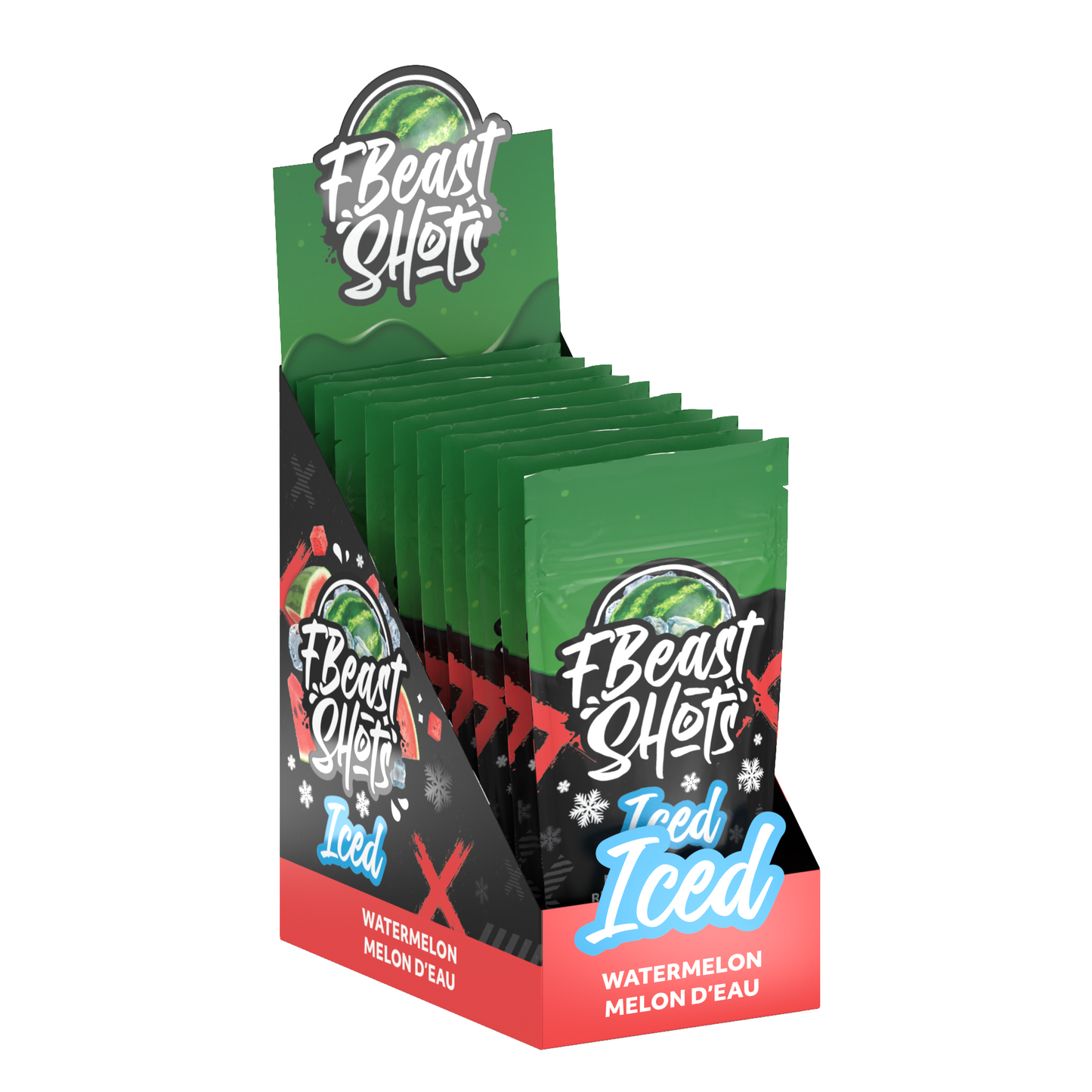 F Beast Shots - Melon d'eau Glacé (10 bouteilles/carton)
