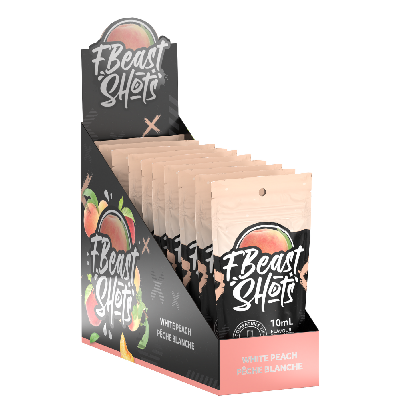 F Beast Shots - Pêche Blanche (10 bouteilles/carton)